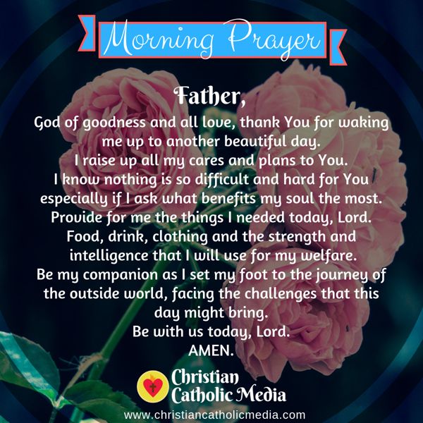 Morning Prayer Catholic Tuesday 7-30-2019