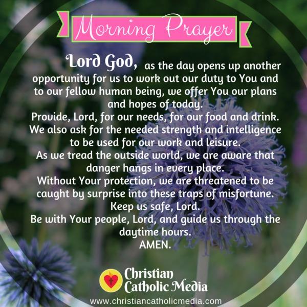 Morning Prayer Catholic Tuesday 11-12-2019