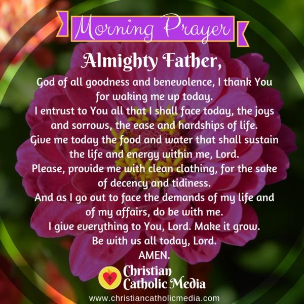 Morning Prayer Catholic Wednesday 11-6-2019