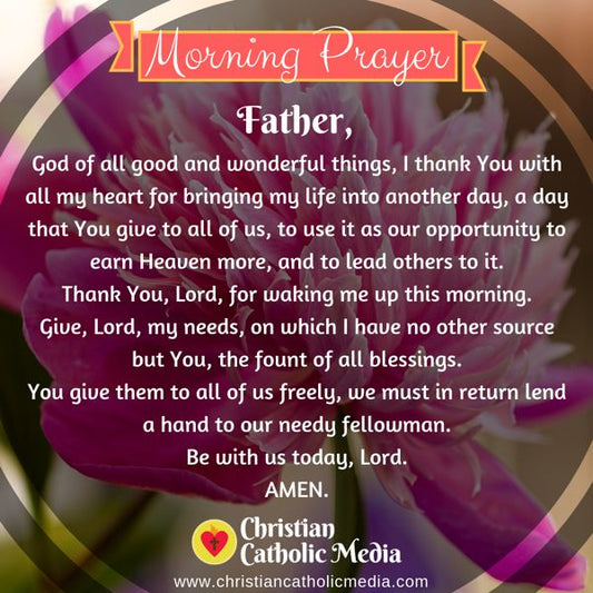 Morning Prayer Catholic Monday 10-21-2019