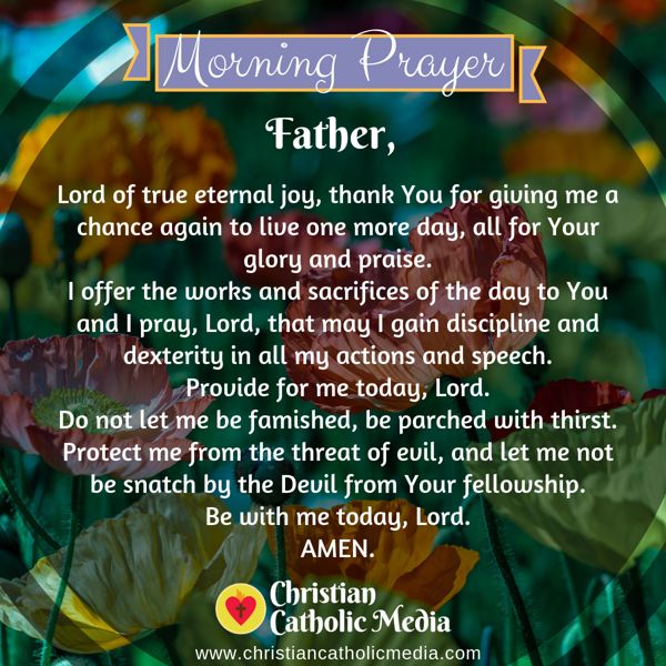 Morning Prayer Catholic Thursday 10-10-2019