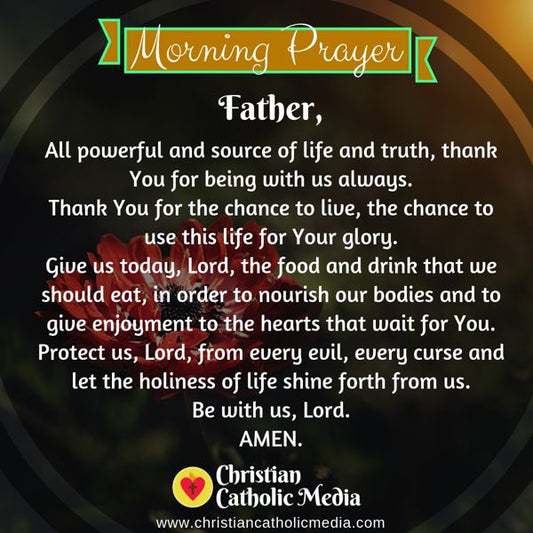 Morning Prayer Catholic Friday 10-18-2019