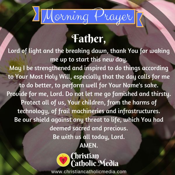Morning Prayer Catholic Tuesday 10-22-2019