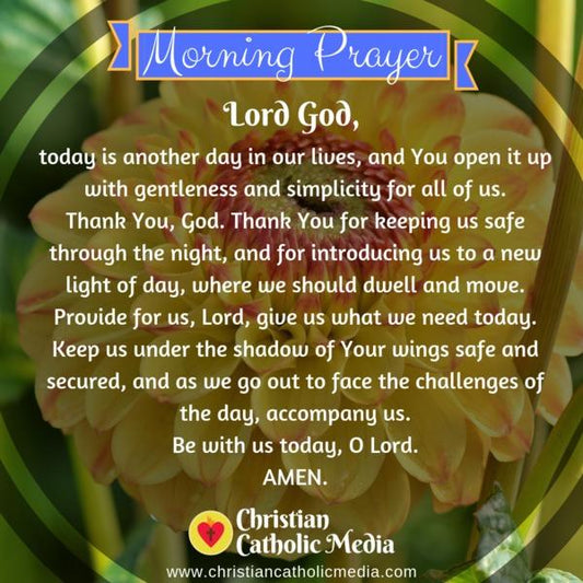 Morning Prayer Catholic Wednesday 10-30-2019