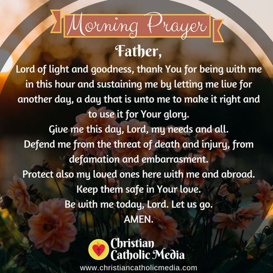 Morning Prayer Catholic Monday 10-7-2019