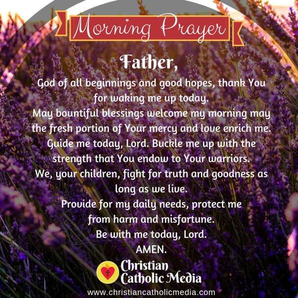 Morning Prayer Catholic Wednesday 10-9-2019