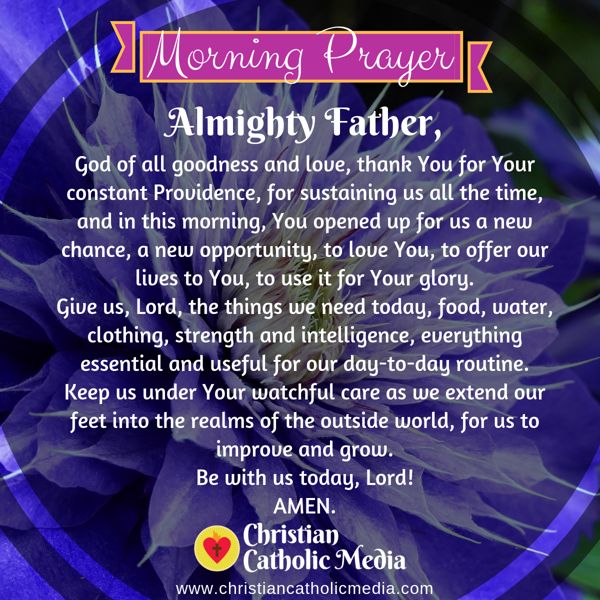 Morning Prayer Catholic Tuesday 9-24-2019