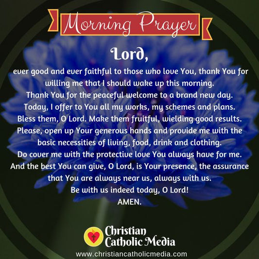 Morning Prayer Catholic Wednesday 9-25-2019