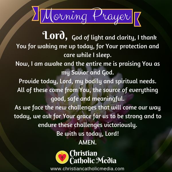 Morning Prayer Catholic Friday 9-27-2019