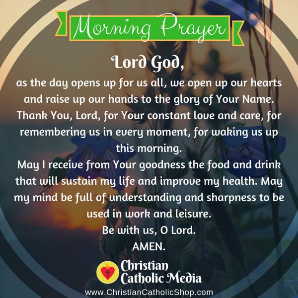 Morning Prayer Catholic Tuesday 9-3-2019