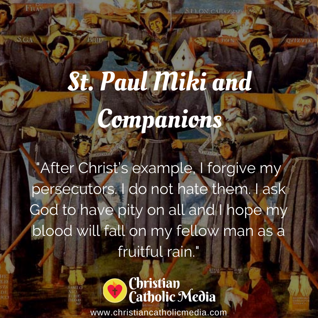 St. Paul Miki and Companions - Sunday February 6, 2022