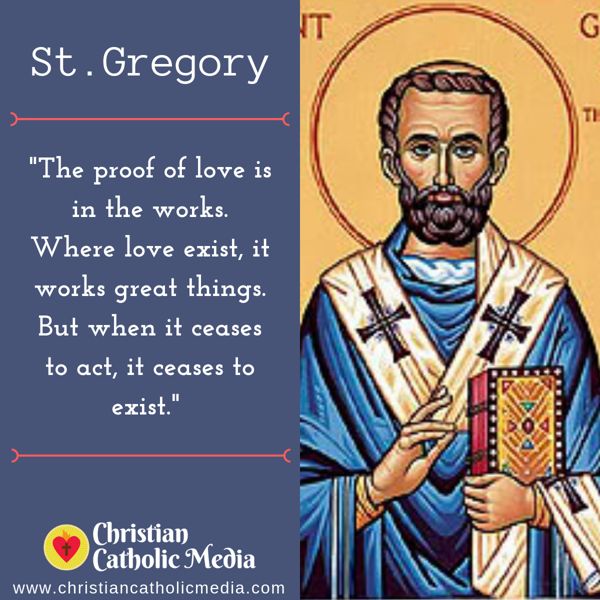 St. Gregory - Tuesday September 3, 2019