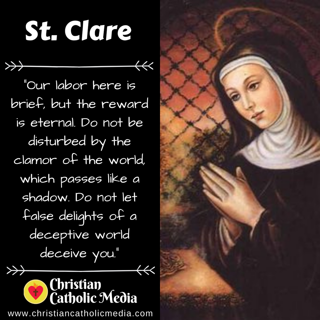 St. Clare - Wednesday August 11, 2021