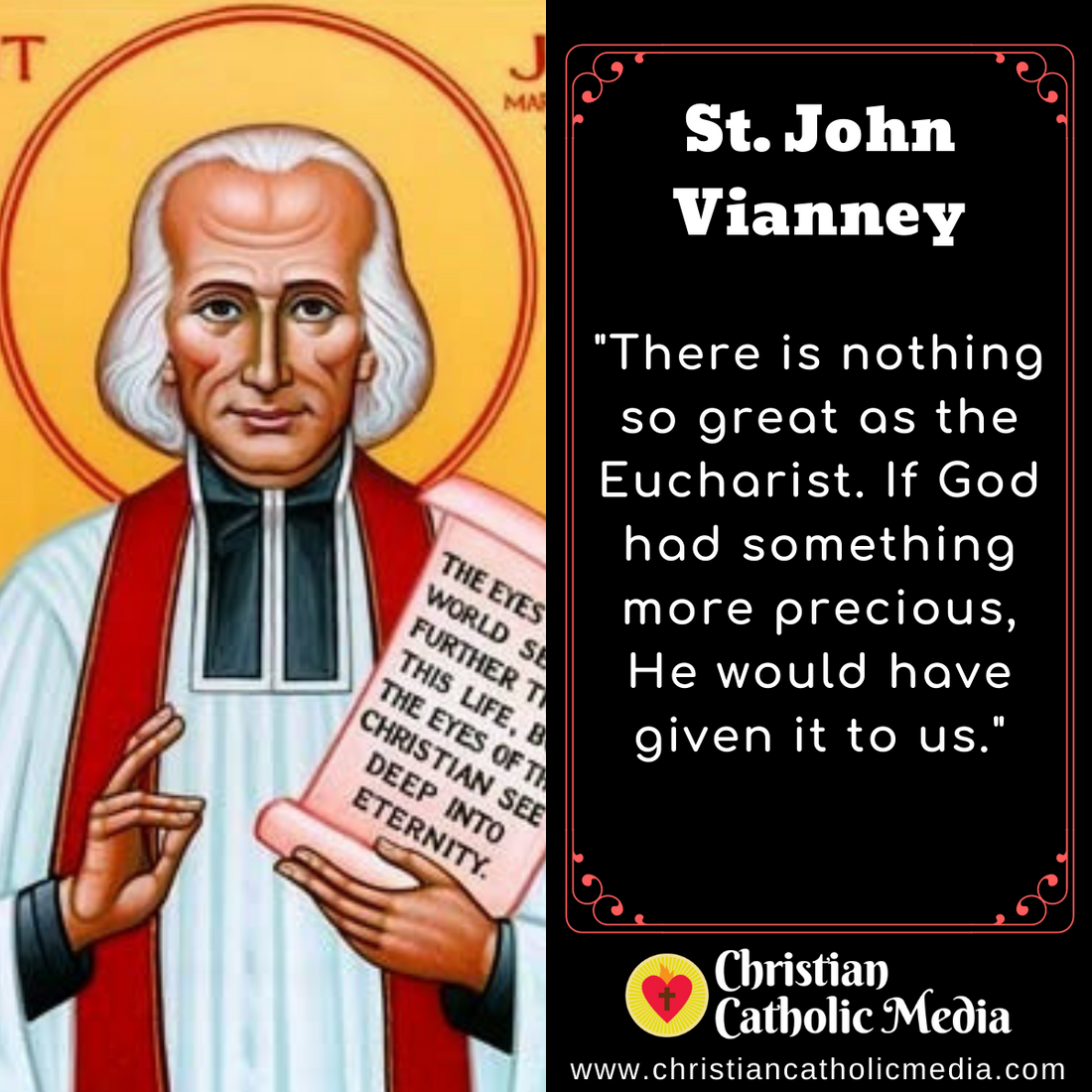 St. John Vianney - Tuesday August 4, 2020