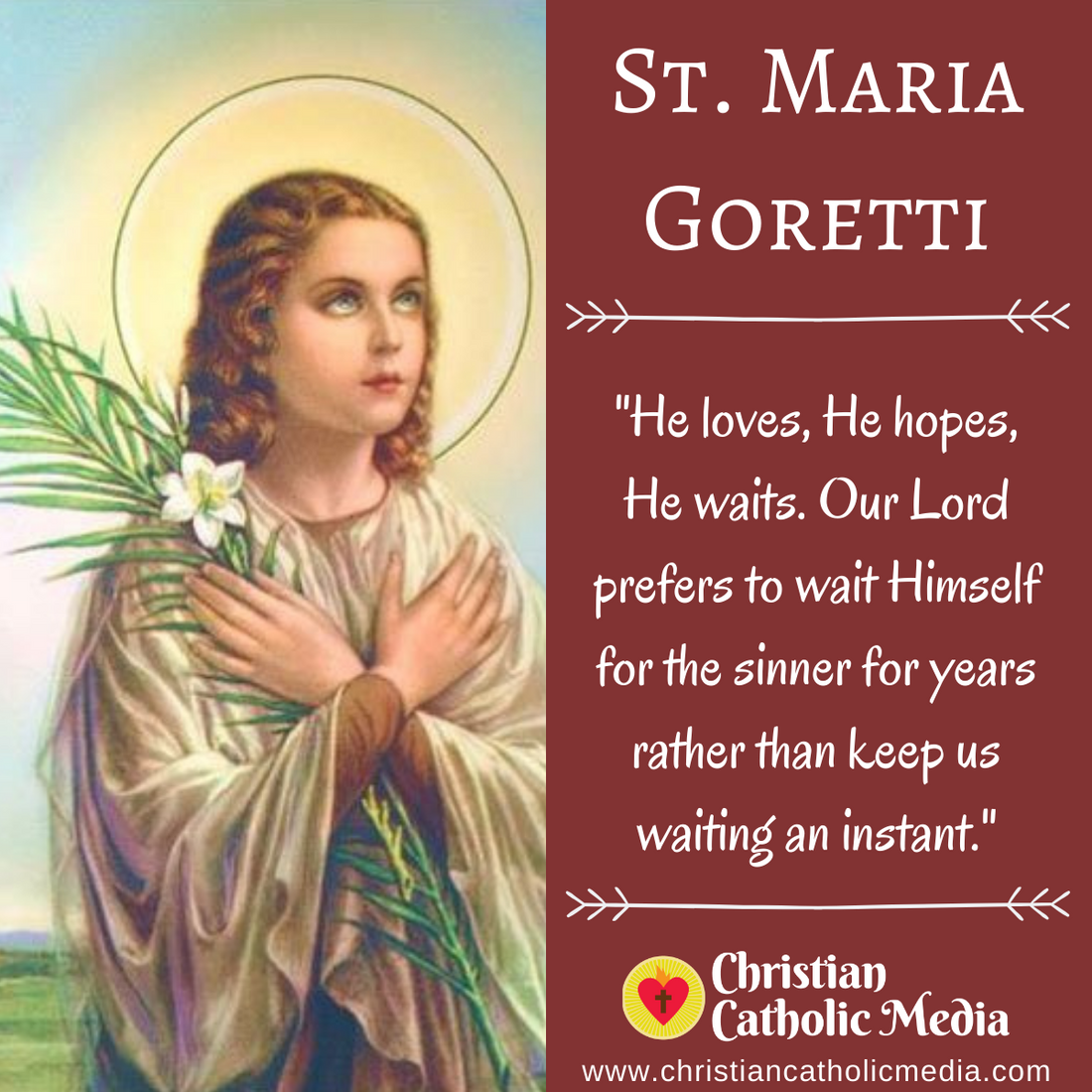 St. Maria Goretti - Wednesday July 6, 2022