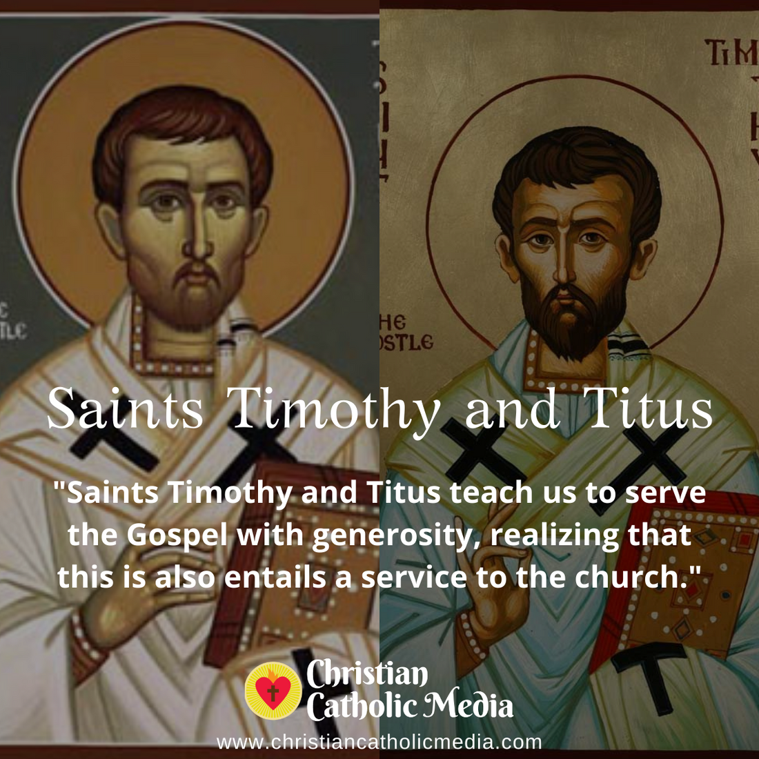 St. Timothy and Titus - Wednesday January 26, 2022
