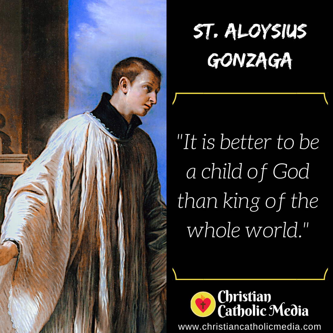 St. Aloysius Gonzaga - Tuesday June 21, 2022