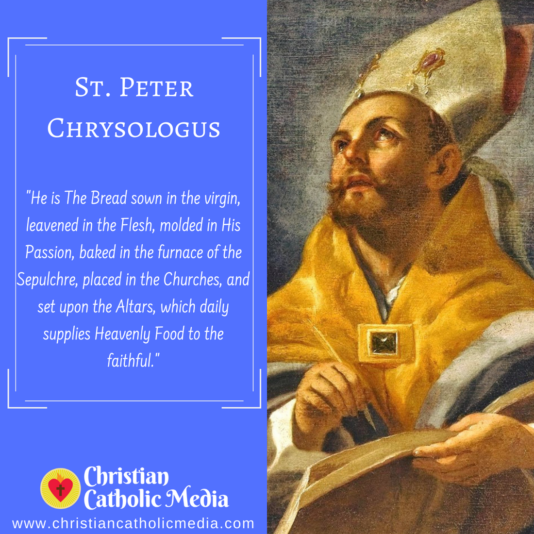 St. Peter Chrysologus - Thursday November 5, 2020