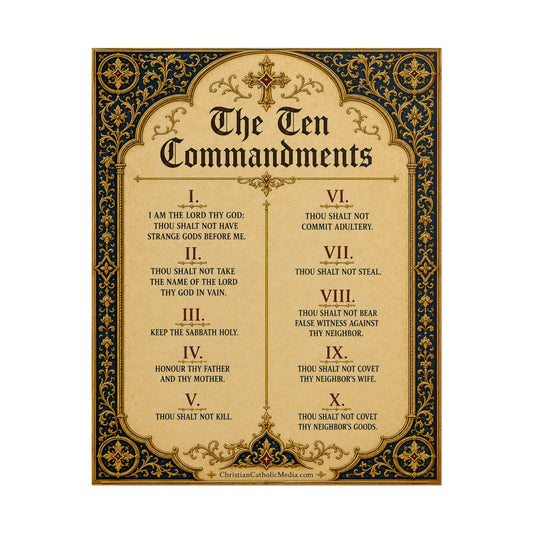 Digital Download – The Ten Commandments Printable 8×10 Wall Art