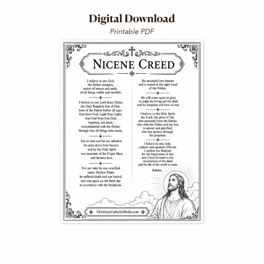 Digital Download – Nicene Creed Printable Catholic Coloring Page